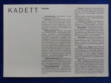 Lade das Bild in den Galerie-Viewer, Opel Kadett MJ 1986 - Prospekt Brochure + Daten & Ausstattungen 09.1985