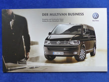 Lade das Bild in den Galerie-Viewer, VW Bus T5 Multivan Business MJ 2013 - Prospekt Brochure + Preisliste 06.2012