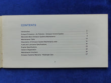 Lade das Bild in den Galerie-Viewer, Mercedes-Benz Passenger Car Model 230 - Owner's Emission Systems Manual 1977 USA