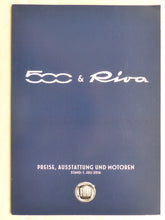Lade das Bild in den Galerie-Viewer, Fiat 500 Riva Limited Edition MJ 2017 - Prospekt Brochure + Preisliste 07.2016