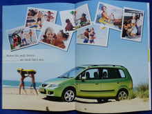 Lade das Bild in den Galerie-Viewer, Mazda Premacy MJ 2002 - Prospekt Brochure + Daten & Ausstattungen 09.2001