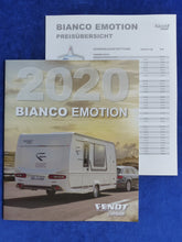 Lade das Bild in den Galerie-Viewer, Fendt Caravan 2020 Bianco Emotion 445 FH - Prospekt Brochure + Preisliste 2020