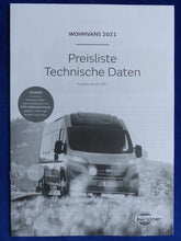 Lade das Bild in den Galerie-Viewer, Bürstner Wohnvans 2021 Campeo Eliseo Fiat Ducato - Prospekt + Preisliste 01.2021