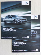 Lade das Bild in den Galerie-Viewer, BMW 3er GT Gran Turismo 335i Typ F34 MJ 2016 - Prospekt + Preisliste 03.2016
