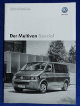 Lade das Bild in den Galerie-Viewer, VW Bus T5 Multivan Special MJ 2014 - Prospekt Brochure + Preisliste 01.2014