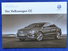 Lade das Bild in den Galerie-Viewer, VW Volkswagen CC V6 4Motion MJ 2014 - Prospekt Brochure + Preisliste 10.2013