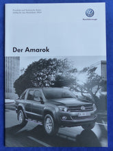 Lade das Bild in den Galerie-Viewer, VW Amarok SingleCab DoubleCab MJ 2014 - Prospekt Brochure + Preisliste 01.2014