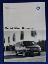 Lade das Bild in den Galerie-Viewer, VW Bus T5 Multivan Business MJ 2008 - Hardcover Prospekt + Preisliste 05.2007