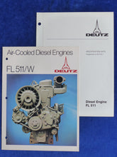 Lade das Bild in den Galerie-Viewer, Deutz Diesel Engine FL 511 - Prospekt Brochure + Specification Data 1979 US