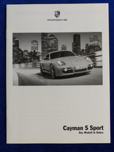 Lade das Bild in den Galerie-Viewer, Porsche Cayman S Sport Limited 1 of 700 MJ 2009 - Prospekt + Preisliste 08.2008