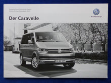 Lade das Bild in den Galerie-Viewer, VW Bus T6 Caravelle Edition MJ 2017 - Prospekt Brochure + Preisliste 01.2017