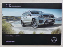 Lade das Bild in den Galerie-Viewer, Mercedes-Benz GLS AMG 63 SUV MJ 2017 - Prospekt Brochure + Preisliste 05.2016