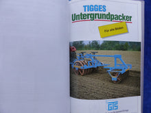 Lade das Bild in den Galerie-Viewer, GTS Tigges Programm Bodenbearbeitung 1998 - Prospekte + Preisliste 01.1998