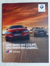 Lade das Bild in den Galerie-Viewer, BMW M4 Coupe Cabrio Typ F82 F83 MJ 2019 - Prospekt Preisliste Brochure 07.2018