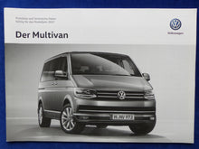 Lade das Bild in den Galerie-Viewer, VW Bus T6 Multivan Edition MJ 2017 - Prospekt Brochure + Preisliste 06.2016