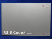 Lade das Bild in den Galerie-Viewer, Audi RS 5 Coupe quattro MJ 2011 - Hardcover Prospekt + Preisliste 08.2010