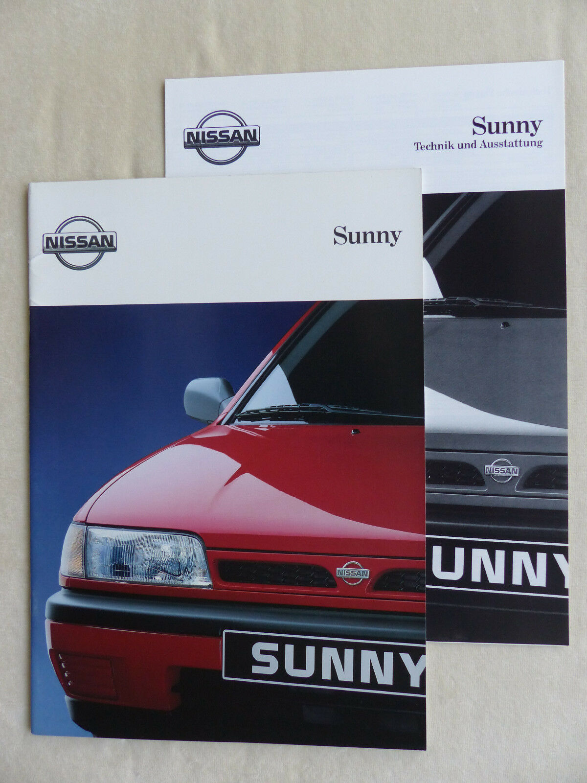 Nissan Sunny MJ 1992 - Prospekt Brochure + Daten & Ausstattungen