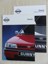 Lade das Bild in den Galerie-Viewer, Nissan Sunny MJ 1992 - Prospekt Brochure + Daten & Ausstattungen 06.1991