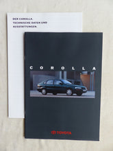 Lade das Bild in den Galerie-Viewer, Toyota Corolla MJ 1994 - Prospekt Brochure + Daten & Ausstattungen 03.1994