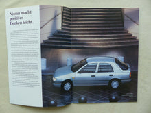 Lade das Bild in den Galerie-Viewer, Nissan Sunny MJ 1992 - Prospekt Brochure + Daten & Ausstattungen 06.1991