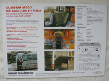 Lade das Bild in den Galerie-Viewer, EA Ernst Auwaerter Clubbus Clubstar Atego MB 1223 L - Prospekt Brochure
