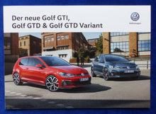 Lade das Bild in den Galerie-Viewer, VW Golf GTI GTD Variant MJ 2018 - Prospekt Brochure 06.2017

