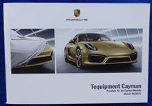 Lade das Bild in den Galerie-Viewer, Porsche Tequipment Cayman - Preisliste MJ 2016 - Prospekt Brochure 06.2015
