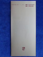 Lade das Bild in den Galerie-Viewer, Porsche 911 Carrera CS Turbo - Preisliste MJ 1988 - Prospekt Brochure 07.1987
