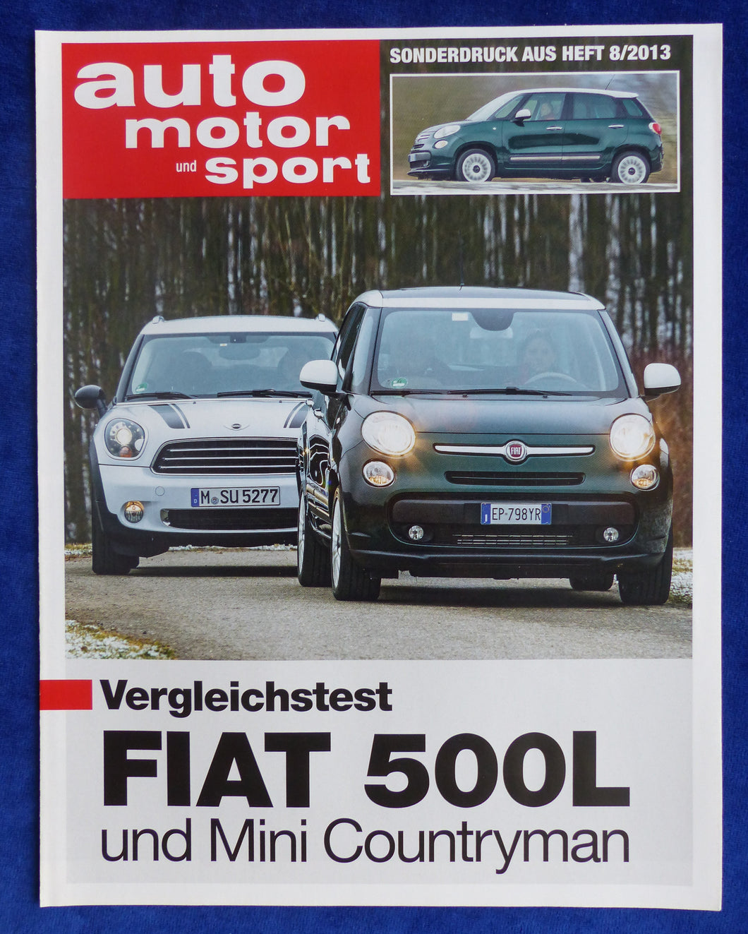 Fiat 500L vs MINI Countryman - Vergleichstest - Sonderdruck ams Heft 8/2013