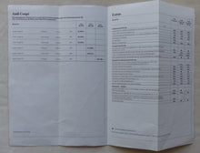 Lade das Bild in den Galerie-Viewer, Audi Coupe Typ B2 - Preisliste MJ 1984 - Prospekt Brochure 02.1984
