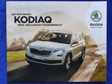 Lade das Bild in den Galerie-Viewer, Skoda Kodiaq MJ 2017 - Prospekt Brochure + Preisliste 02.2017
