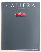 Lade das Bild in den Galerie-Viewer, Opel Calibra MJ 1990 - Prospekt Brochure + Daten 09.1989 Großformat
