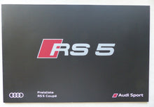 Lade das Bild in den Galerie-Viewer, Audi RS 5 Coupe quattro - Preisliste MJ 2018 - Prospekt Brochure 04.2017
