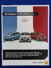 Lade das Bild in den Galerie-Viewer, Renault Paris Sondermodelle Twingo Megane MJ 2014 - Prospekt Brochure 12.2013
