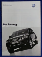 Lade das Bild in den Galerie-Viewer, VW Touareg V6 V10 TDI - Preisliste MJ 2003 - Prospekt Brochure 09.2002
