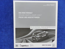 Lade das Bild in den Galerie-Viewer, Renault Megane Coupe RS GT MJ 2013 - Prospekt Brochure + Preisliste 12.2012
