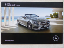 Lade das Bild in den Galerie-Viewer, Mercedes-Benz S-Klasse Cabrio S 500 S 63 AMG MJ 2016 - Prospekt Brochure 12.2015
