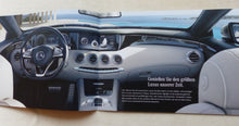 Lade das Bild in den Galerie-Viewer, Mercedes-Benz S-Klasse Cabrio S 500 S 63 AMG MJ 2016 - Prospekt Brochure 12.2015
