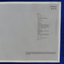 Lade das Bild in den Galerie-Viewer, Audi Q7 TDI FSI quattro - Preisliste MJ 2007 - Prospekt Brochure 10.2006
