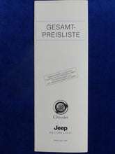 Lade das Bild in den Galerie-Viewer, Chrysler &amp; Jeep Modellprogramm Viper - Prospekt Brochure + Preisliste 04.1997
