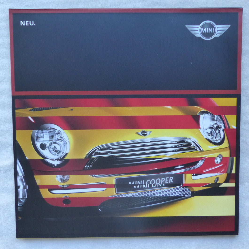 Mini One Cooper 3-Türer Typ R50 MJ 2001 - Preview Prospekt Brochure 01.2001