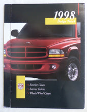Lade das Bild in den Galerie-Viewer, Dodge 1998 Truck Colors &amp; Wheels Durango RAM - US-Prospekt Brochure 05.1997 USA
