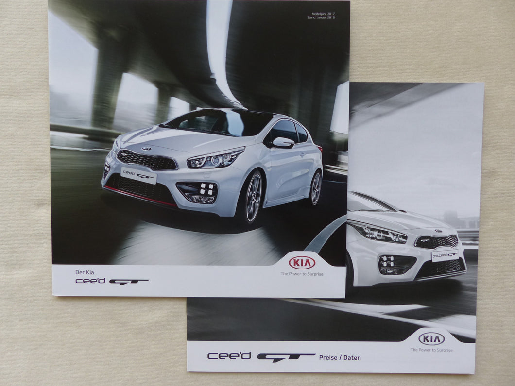 Kia cee'd GT Challenge Track MJ 2017 - Prospekt Brochure + Preisliste 04.2017