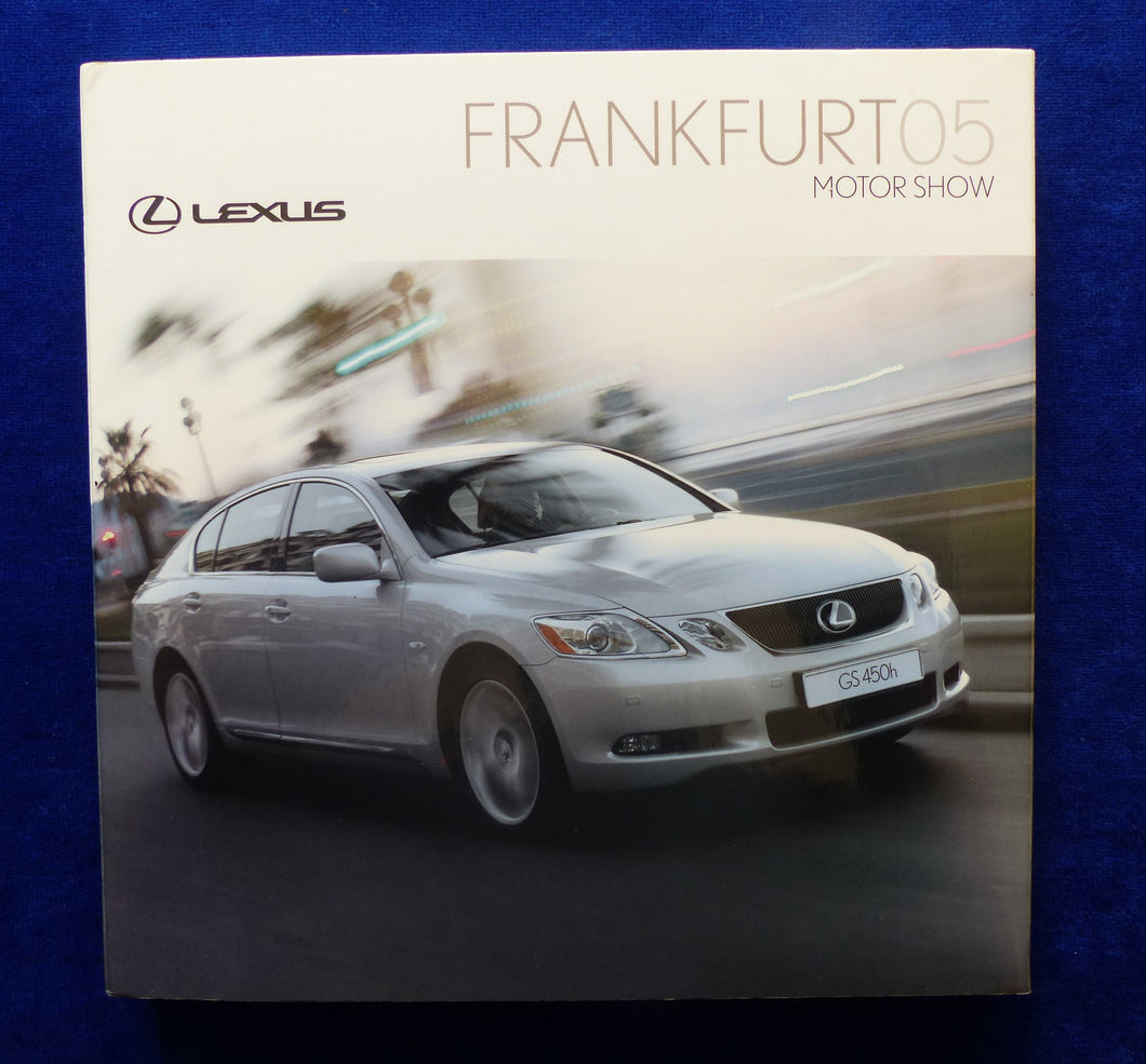 Lexus GS 450h IS SC430 - Pressemappe CD-Rom press-kit Frankfurt Motor Show 2005