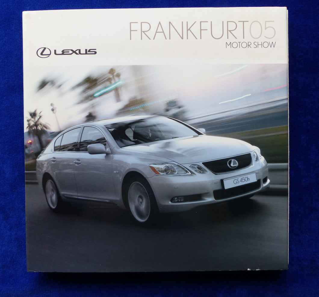Lexus GS 450h IS SC430 - Pressemappe CD-Rom press-kit Frankfurt 2005 englisch