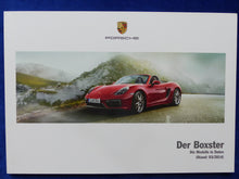 Lade das Bild in den Galerie-Viewer, Porsche Boxster S GTS - Preisliste MJ 2015 - Prospekt Brochure 03.2014
