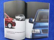 Lade das Bild in den Galerie-Viewer, VW Bus T5 Multivan Highline MJ 2006 - Prospekt Brochure + Preisliste 05.2005
