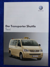Lade das Bild in den Galerie-Viewer, VW Bus T5 Transporter Shuttle Taxi MJ 2005 - Prospekt Brochure 09.2004
