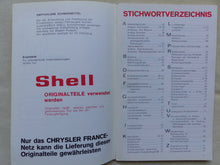 Lade das Bild in den Galerie-Viewer, Simca 1100 S MJ 1972 - Betriebsanleitung Bedienung Handbuch 11.1971
