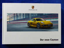 Lade das Bild in den Galerie-Viewer, Porsche Cayman S Typ 981c MJ 2013 - Hardcover Prospekt Brochure 10.2012
